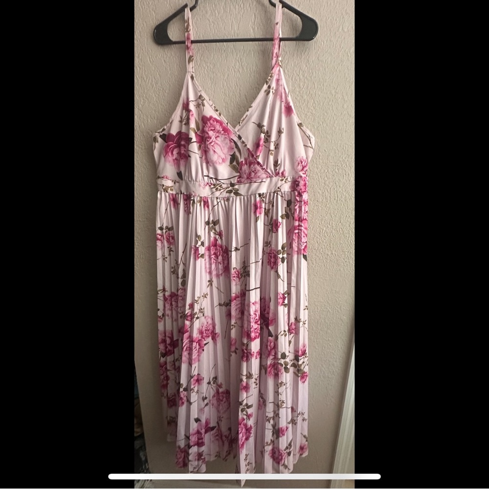 Floral Pink Maxi Dress